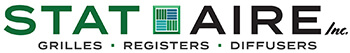 Stat Aire grilles registers diffusers logo web